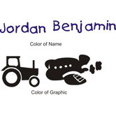 Tractor or Plane Wall Decal