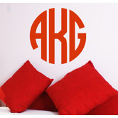 Circle Monogram Wall Decal