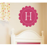 Scalloped Monogram Wall Decal