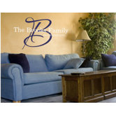 Signature Family Monogram Wall Decal