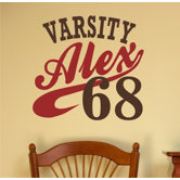 Varsity Personalized Wall Decal