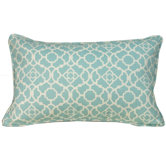 Moroccan Outdoor Decorative Pillow in Blue