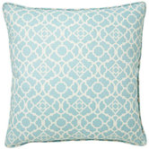 Moroccan Outdoor Square Decorative Pillow in Blue