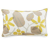 Bethe Flower Linen Pillow in Light Brown