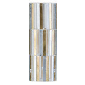 Living 2Easy Interchangeable Lamp Shade in Gold and Silver
