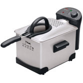 Easy Pro Enamel 3 Liter Deep Fryer in Stainless Steel