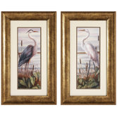 Heron / Egret Framed Art (Set of 2)