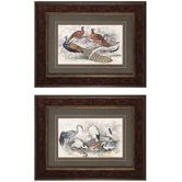 Peacock / Herons Wall Art (Set of 2)