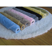 Eros Faux Flokati Black Rug
