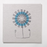 Daisy Flower Textile Wall Print