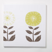 Pompon Flowers Textile Wall Print