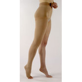 500 Natural Rubber 40-50 mmHg Open Toe Unisex Thigh High Sock with Waist Attachment
