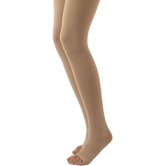 500 Natural Rubber 50-60 mmHg Open Toe Unisex Thigh High Sock without Grip-Top