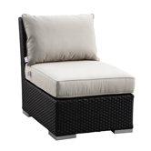 Solana Armless Club with Cushions
