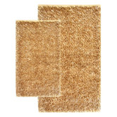 Barbados Shag Accent Linen Rug Set