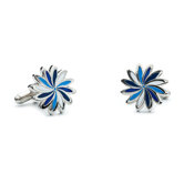 Daisy Cufflinks in Blue
