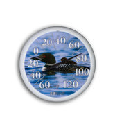 13.25" Dial Thermometer w/ Loons