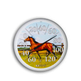 13.25" Dial Thermometer w/ Horse