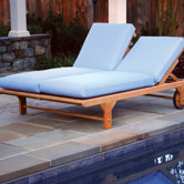 Double Chaise Lounge Cushion (Set of 2)