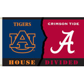 NCAA Rivalry House Divided Traditional Flag