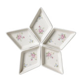 Tea Rose Segmented Serving Dish (Set of 5)