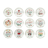 Winterberry 12 Days of Christmas Appetizer Plates