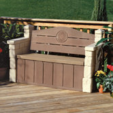 Wood Storage Bench