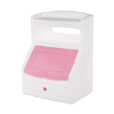 Lift and Hide Bookcase Toy Box with Lid