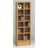 Double CD Multimedia 10-Shelf Storage Rack