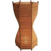 Flexell 1 Light Table Lamp in Natural Wood