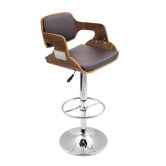 Fiore Barstool in Walnut / Brown