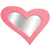 Heart Furr Mirror