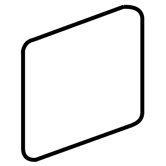 Fidenza 2" x 2" Surface Bullnose Corner in Bianco