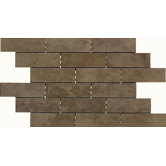 Concrete Connection 13" x 19 1/2" Interlocking Border Tile in Eastside Brown