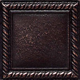 Ion Metals 2" x 2" Decorative Rope Accent Tile in Oil Rubbed Bronze