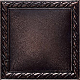 Ion Metals 4 1/4" x 4 1/4" Decorative Rope Accent Tile in Oil Rubbed Bronze