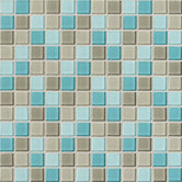 Isis 12" x 12" Glass Mosaic Tile in Whisper Blend
