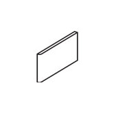 Rittenhouse Square 3" x 6" Bullnose on 3" Side in Navy