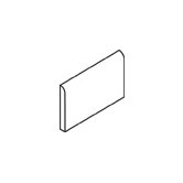 Rittenhouse Square 3" x 6" Bullnose on 6" Side in Matte Crisp Linen