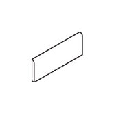 Polaris 2" x 8" Glazed Bullnose in Gloss White