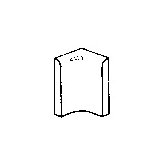 Permatones 2" x 2" Round Cap Inside Corner in Matte Suede Gray