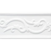 Polaris 4" x 8" Glazed Decorative Accent Strip in Astrid Blanco