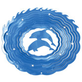 Blue Classic Dolphins Wind Spinner