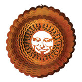 Copper Sunburst Wind Spinner