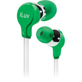 Comfort Earphones with Flat-Wire in Green