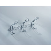 Classico Wall Mount Rack with 3 Double Hooks