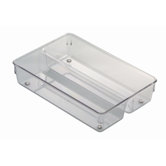 Linus 6" x 9" Twin Drawer Organizer in Clear