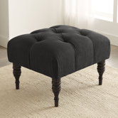 Tufted Fabric Ottoman