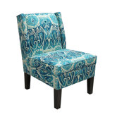 Wingback Fabric Slipper Chair