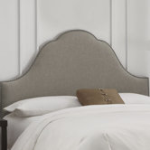 Nail Button Arch Upholstered Headboard
